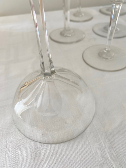 12 Baccarat Champagne glasses Genova model