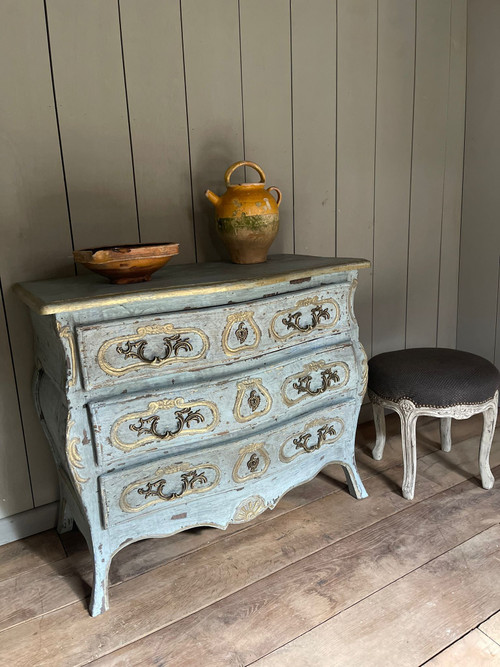 Commode tombeau louis XV datant de la fin du 19 e siècle 