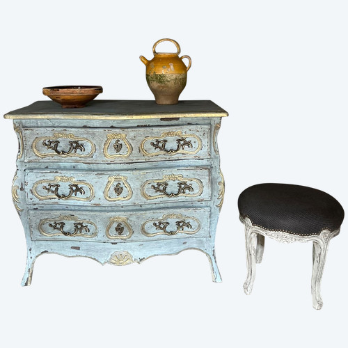 Commode tombeau louis XV datant de la fin du 19 e siècle 