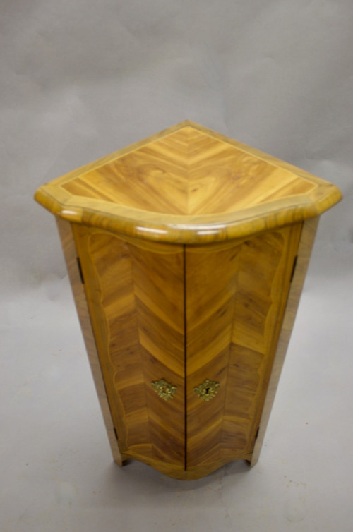 Small Inlaid Corner Cabinet