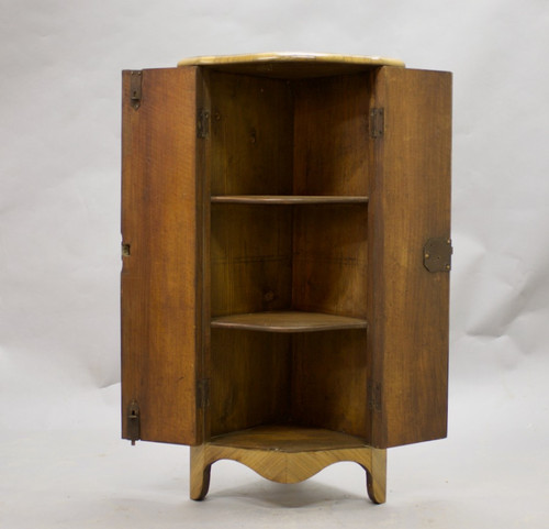 Small Inlaid Corner Cabinet