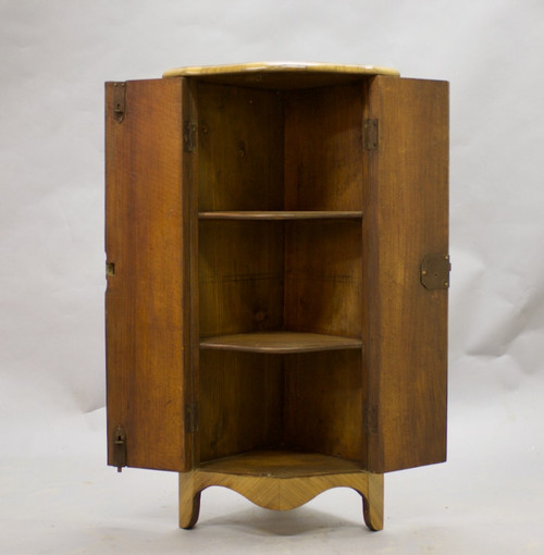 Small Inlaid Corner Cabinet