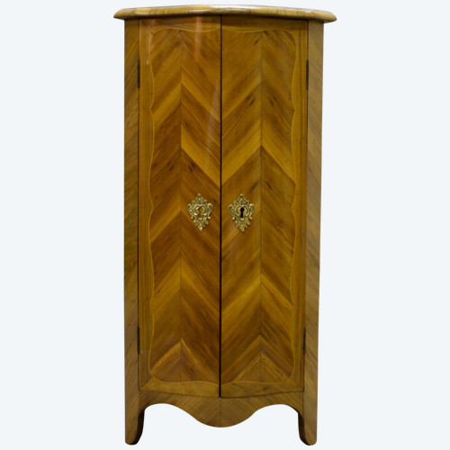 Small Inlaid Corner Cabinet