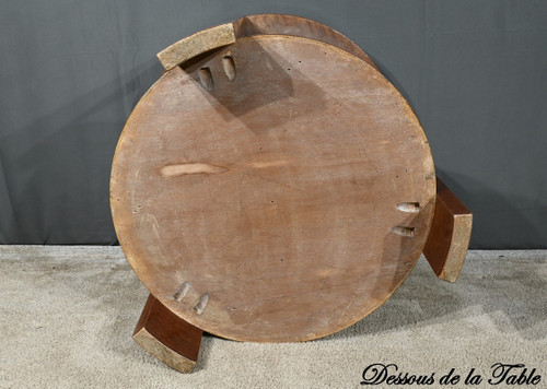 Table Guéridon en Loupe d’Amboine, Art Déco – 1930