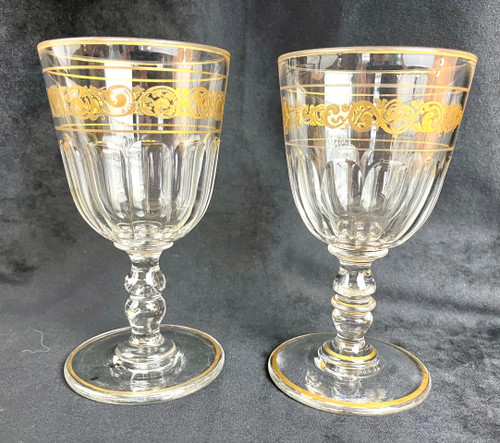 Set of 2 Baccarat Glasses Médicis Model - 1890