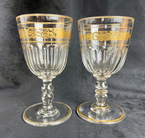 Set of 2 Baccarat Glasses Médicis Model - 1890