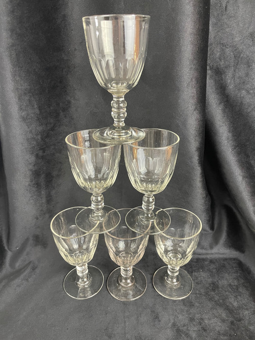 Set of 6 Baccarat Médicis glasses