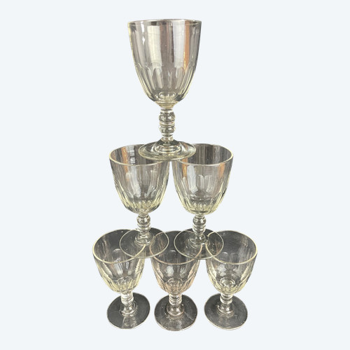 Set of 6 Baccarat Médicis glasses