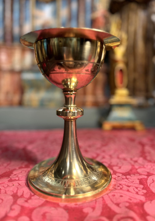 Chalice Consecrated In 1909 And Its Paten - Vermeil - Armand Calliat