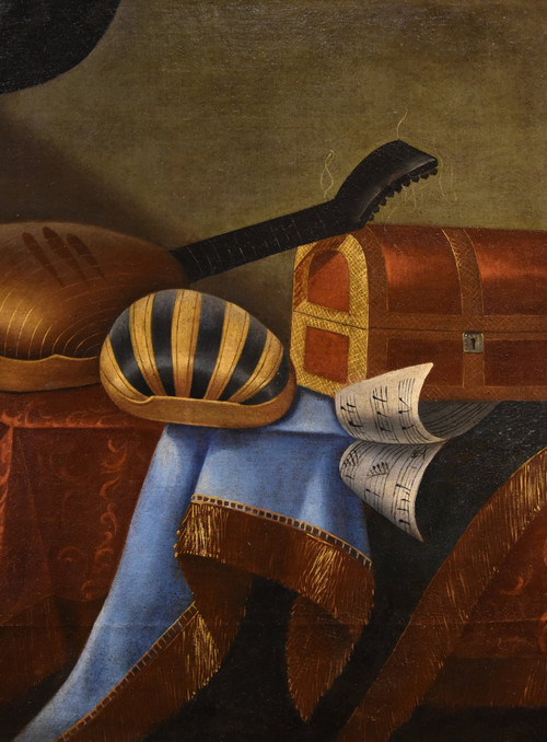 Still Life With Musical Instruments, Bonaventura Bettera (bergamo 1663 - C. 1718) (2/2)