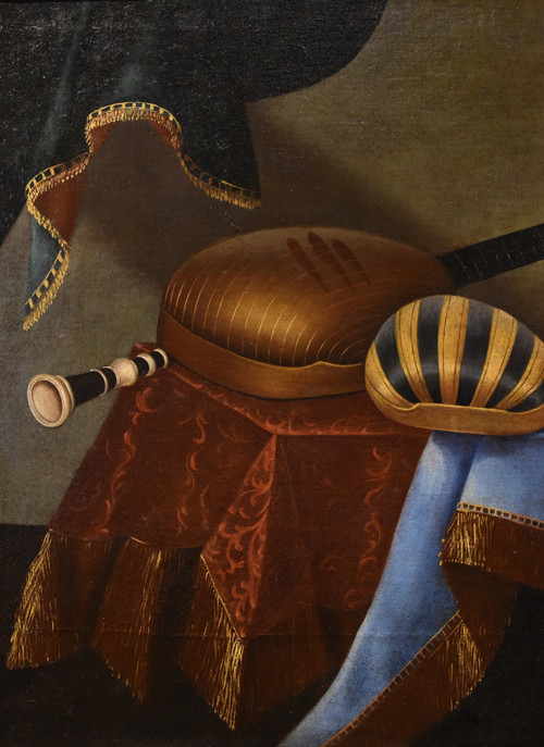 Still Life With Musical Instruments, Bonaventura Bettera (bergamo 1663 - C. 1718) (2/2)