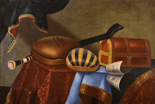 Still Life With Musical Instruments, Bonaventura Bettera (bergamo 1663 - C. 1718) (2/2)