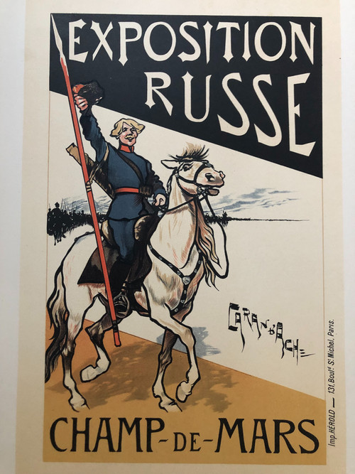 maitres de l'affiche Tafel 70 Die russische Ausstellung von Caran d'Ache 1897