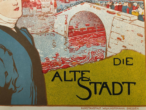 Poster Masters plate 68 Austellung Dresden by Otto Fischer 1896