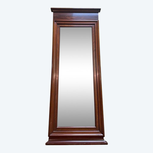 Louis Philippe solid mahogany mirror between two