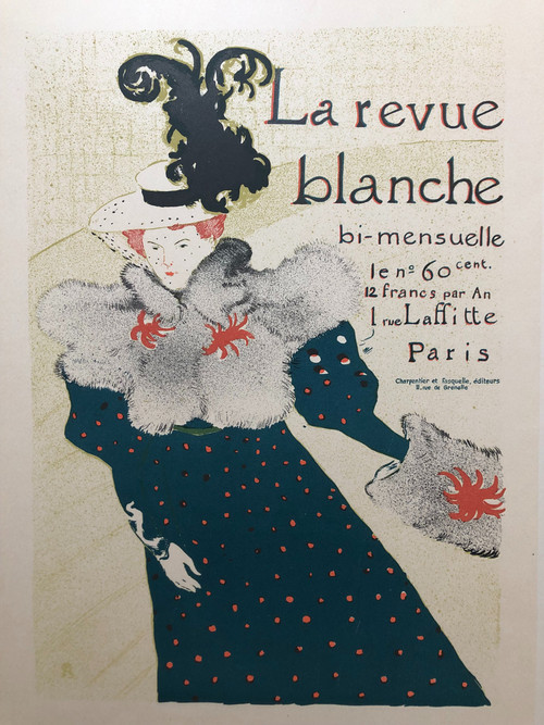 Maestri del manifesto targa 82 La Revue Blanche di Henri Toulouse Lautrec 1897