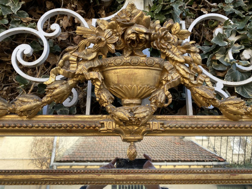 XIXth Century Chateau Mirror, Louis XVI Style, A Parecloses