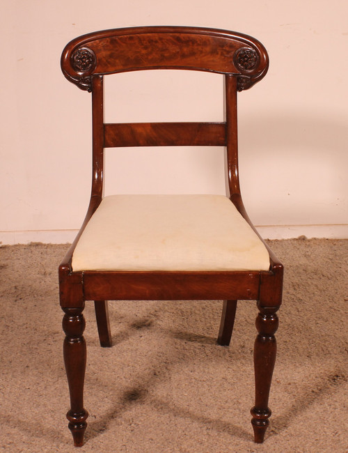 Set Of 10 Early 19 Century Mahogany Chairs