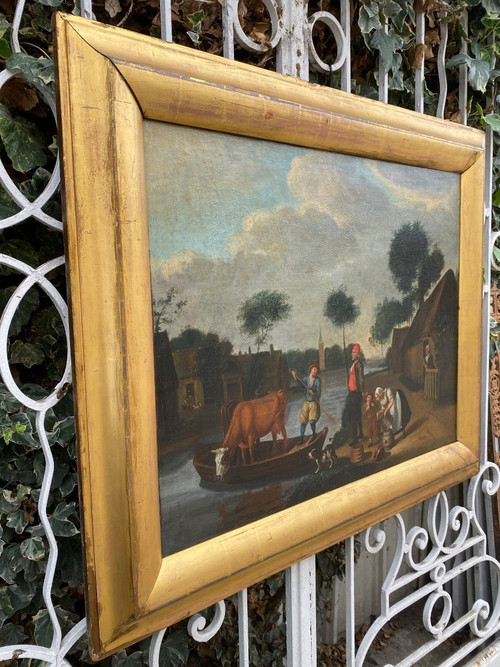 Large 19th century Dutch painting