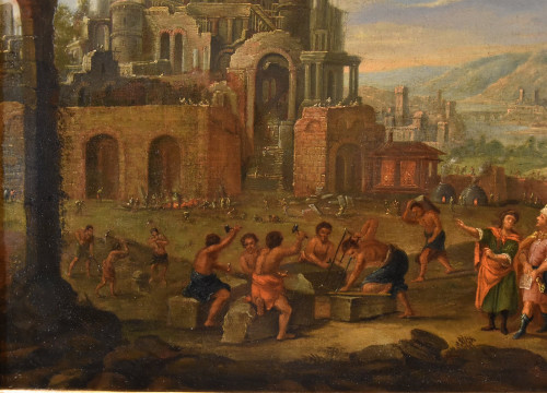 Construction Of The Tower Of Babel, Flemish Painter 17th-18th Century