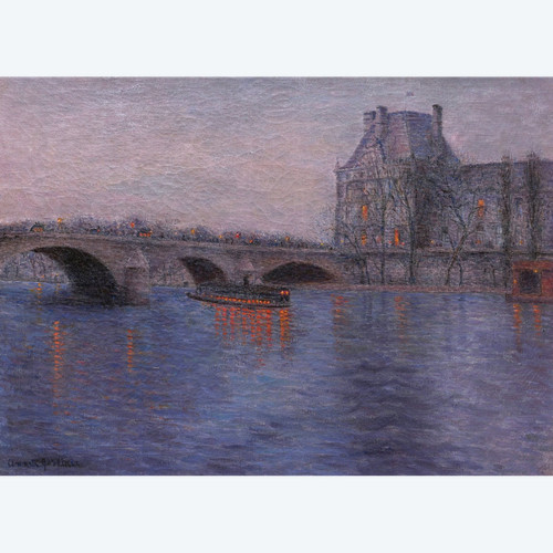 Annette GARDINER, View of the Seine in the evening