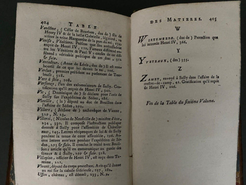 8 volumes Mémoires de Maximilien de Béthune Duc de Sully 1778