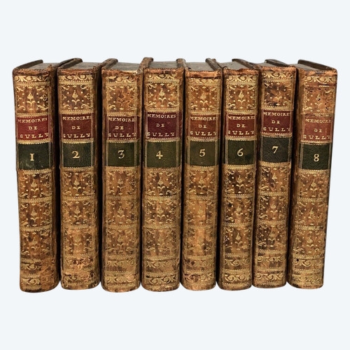 8 volumes Mémoires de Maximilien de Béthune Duc de Sully 1778