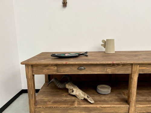 Old counter, drapery table from the 50s