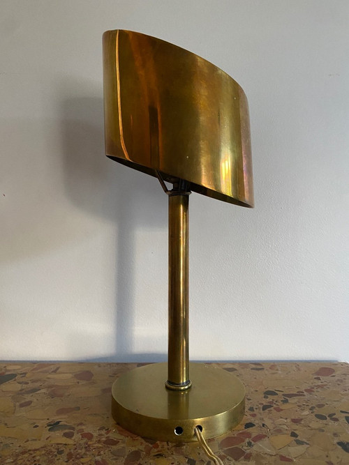 Lampada in ottone in stile Art Déco, Atelier Jean Perzel 1930