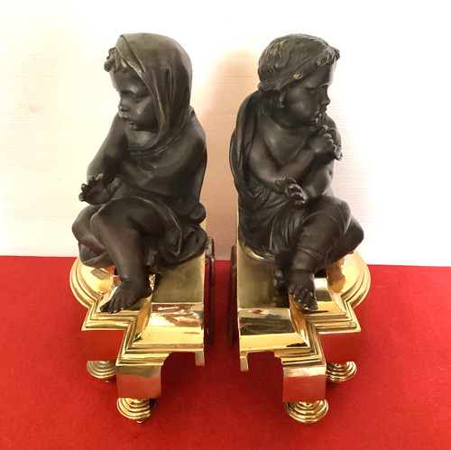 Pair of 18th century andirons