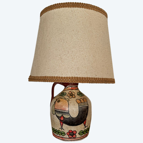 Lampada in ceramica vintage 1960 Carmo Saude Portogallo XX