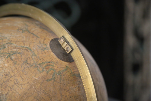 Terrestrial globe by Charles Dien, 1840-1850