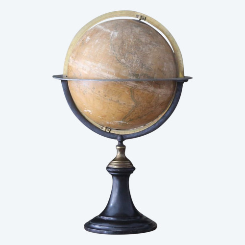 Terrestrial globe by Charles Dien, 1840-1850