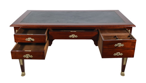 Double-sided flat desk in the style of Return from Egypt, late 19th century