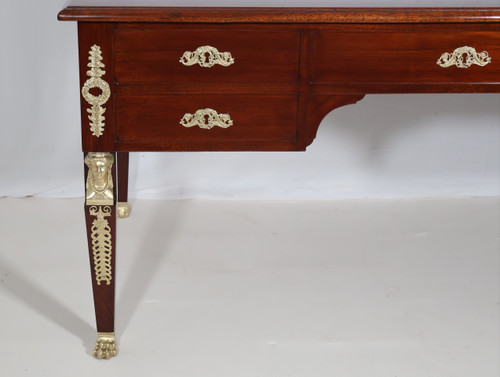 Double-sided flat desk in the style of Return from Egypt, late 19th century