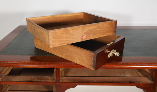 Double-sided flat desk in the style of Return from Egypt, late 19th century