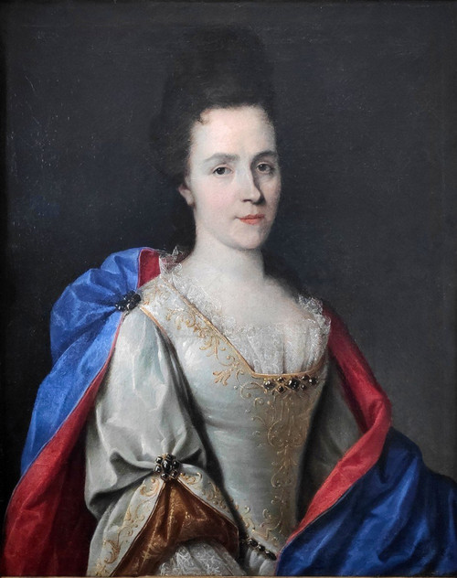 Etienne Odot Garot Dubuisson (1652-1732), Porträt einer eleganten Frau aus dem Jahr 1703