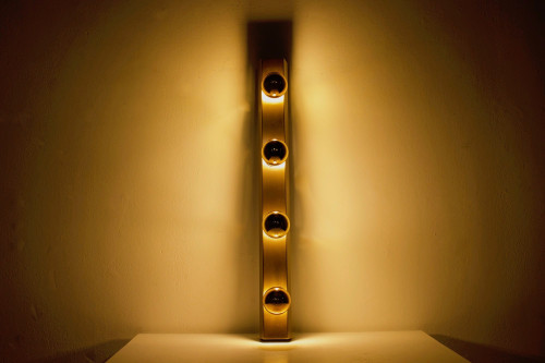 Lampada da parete per camerino “Vanity lamp”, finitura bronzo.