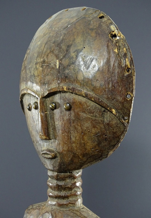 Ghana, Ashanti People, First Half of the 20th Century, Wooden "akwaba" Fertility Doll.