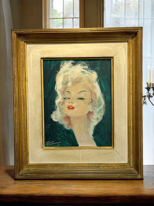 JEAN GABRIEL DOMERGUE ( 1889-1962 ) GEMÄLDE FRAUENPORTRÄT "PATRICIA"