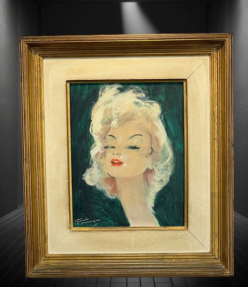 JEAN GABRIEL DOMERGUE ( 1889-1962 ) GEMÄLDE FRAUENPORTRÄT "PATRICIA"