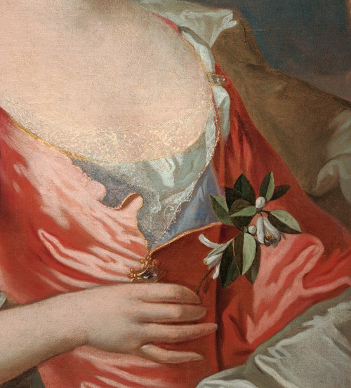 Portrait d'Une Dame De Qualité - Louis Tocqué (1696-1772) zugeschrieben