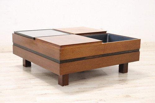 Square Storage Coffee Table by Carlo Hauner for Forma, 1960s