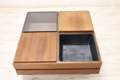 Square Storage Coffee Table by Carlo Hauner for Forma, 1960s