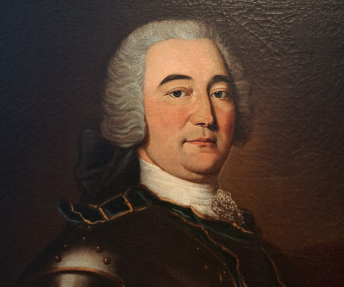 Ecole  Du XVIIIème Siècle, Portrait d'Homme En Cuirasse Vers 1740