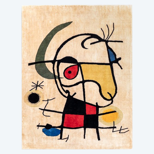 Hand-woven tapestry inspired by Joan Miró. January 2023. LS58085509E