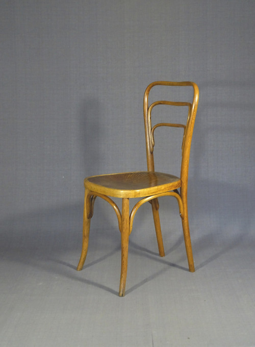 Chaise bistrot KOHN N°248  a de 1910 assise bois, no thonet