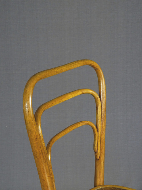 Chaise bistrot KOHN N°248  a de 1910 assise bois, no thonet