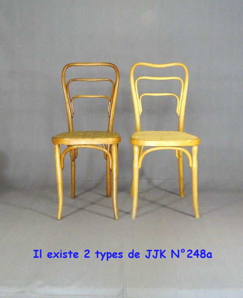 Chaise bistrot KOHN N°248  a de 1910 assise bois, no thonet