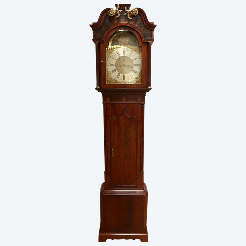 Standuhr "Rolt. Bowers Chesters" aus Mahagoni, England - Anfang 19.